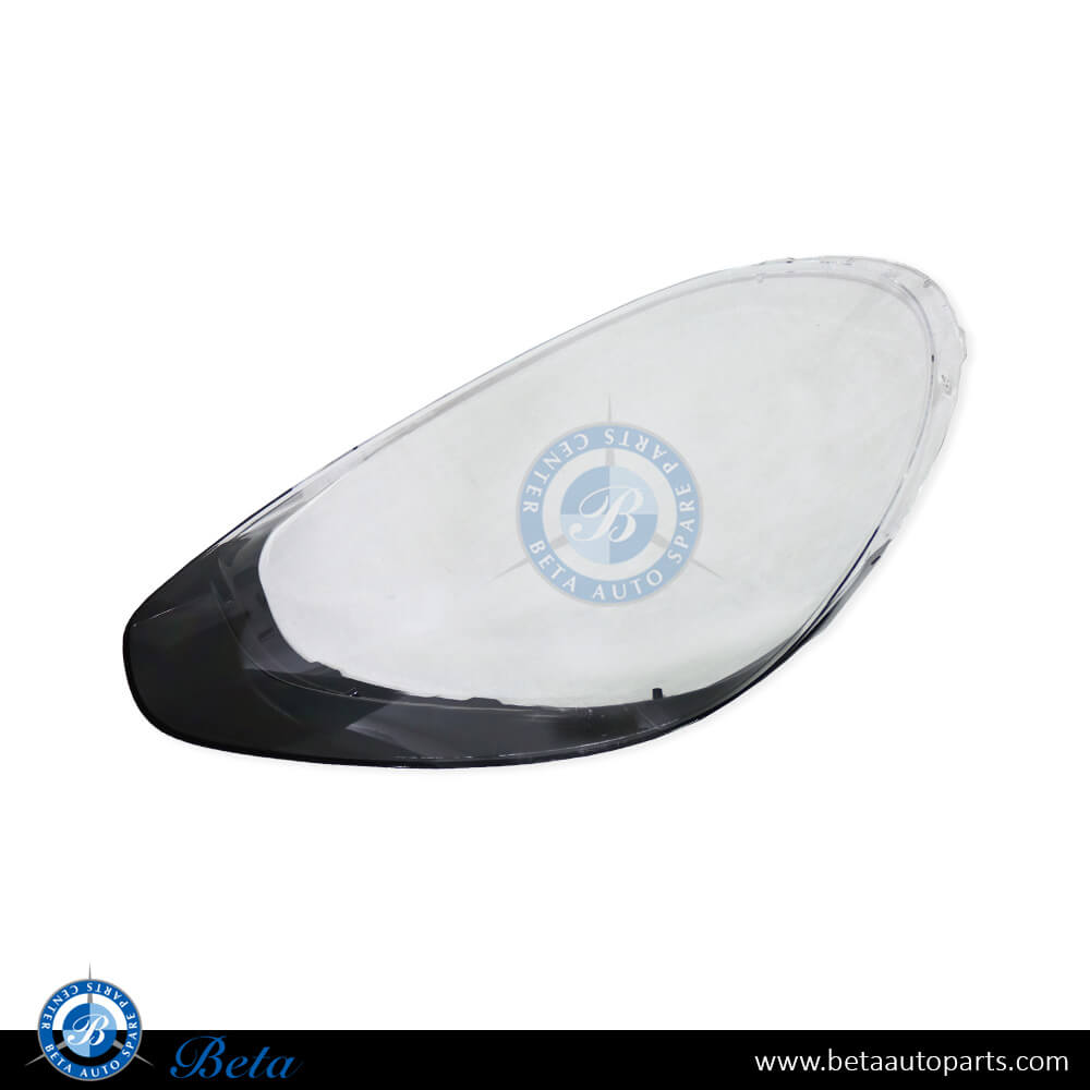 Left Side Headlamp Lens for Porsche Cayenne 2015-2017 models, Part Number 95863117731 Left Side Headlamp Lens for Porsche Cayenne 2015-2017 models, Part Number 95863117731